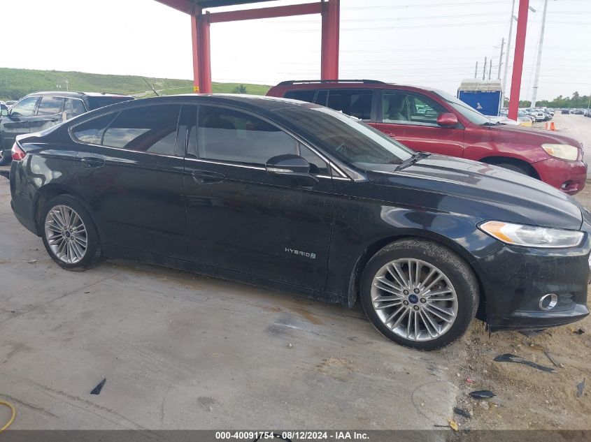 2014 Ford Fusion Hybrid Se VIN: 3FA6P0LU4ER153952 Lot: 40091754