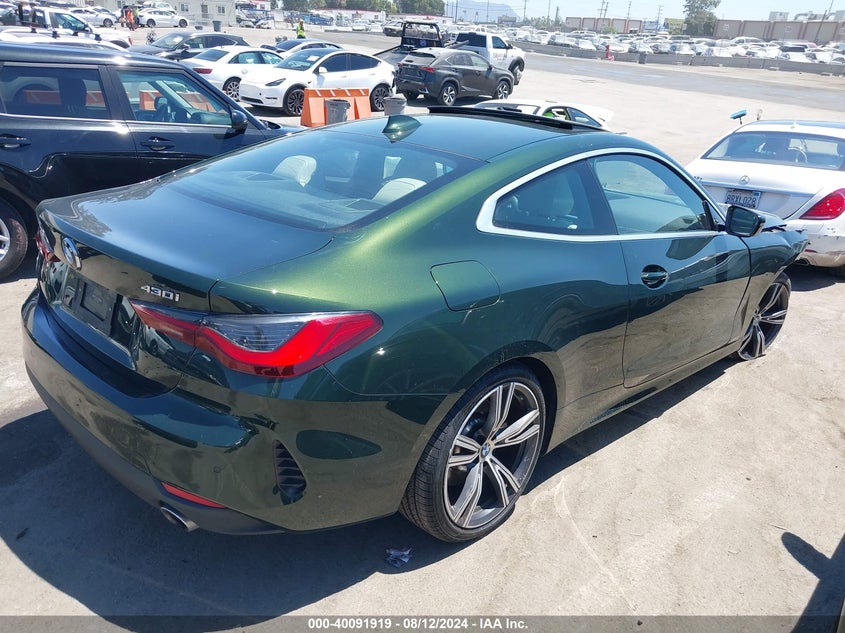 2021 BMW 430I 2.0L I-4 DI, DOHC, V(VIN: WBA53AP09MCF95427
