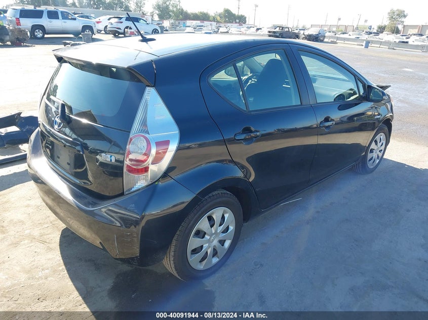2014 Toyota Prius C VIN: JTDKDTB35E1567280 Lot: 40091944