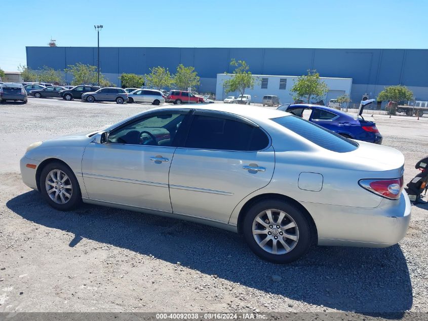 2004 Lexus Es 330 VIN: JTHBA30G545028260 Lot: 40092038