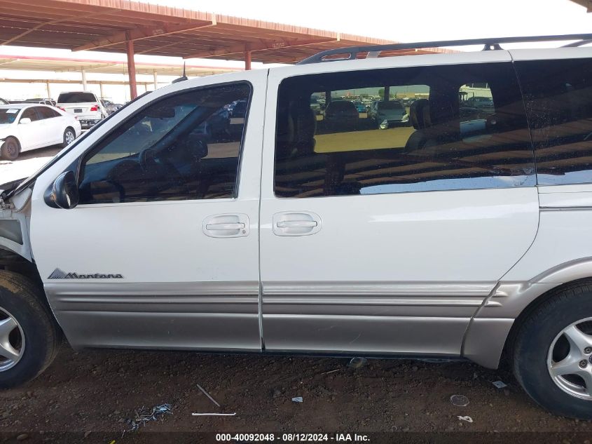 2003 Pontiac Montana M16 W/1Se Pkg. VIN: 1GMDX13E33D209364 Lot: 40092048