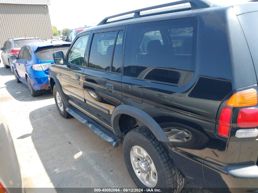 2003 Mitsubishi Montero Sport Es/Ls VIN: JA4LS21H83J012834 Lot: 40092064