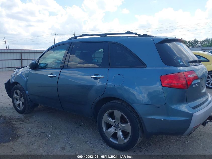 2007 Acura Mdx Sport Package VIN: 2HNYD28877H516269 Lot: 40092108