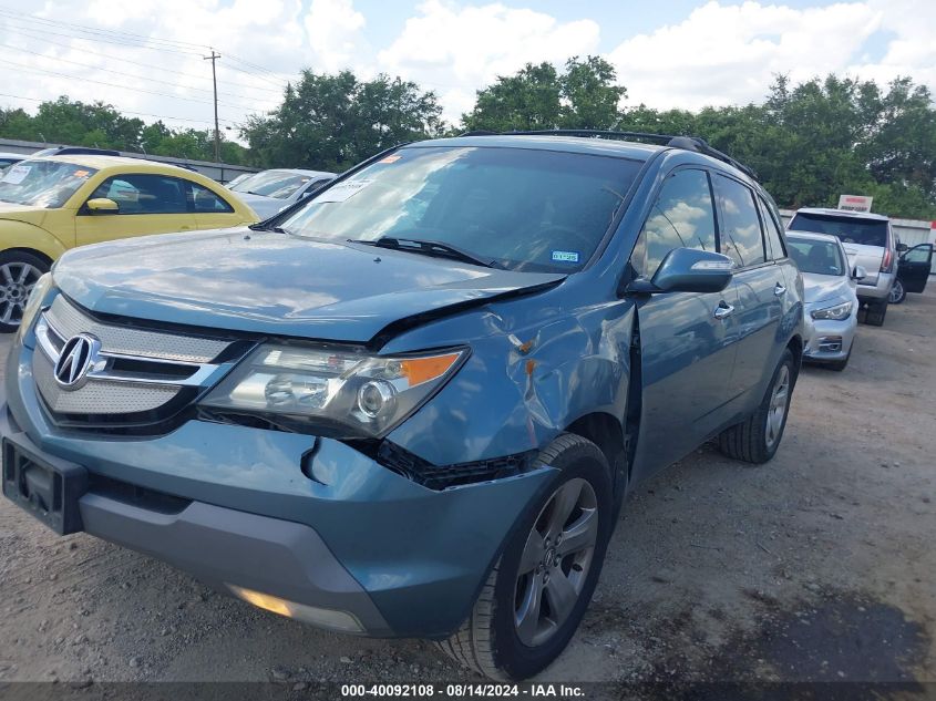 2007 Acura Mdx Sport Package VIN: 2HNYD28877H516269 Lot: 40092108