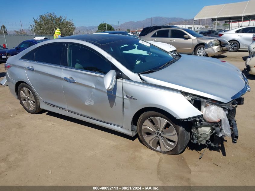 2015 Hyundai Sonata Hybrid Limited VIN: KMHEC4A40FA130008 Lot: 40092113