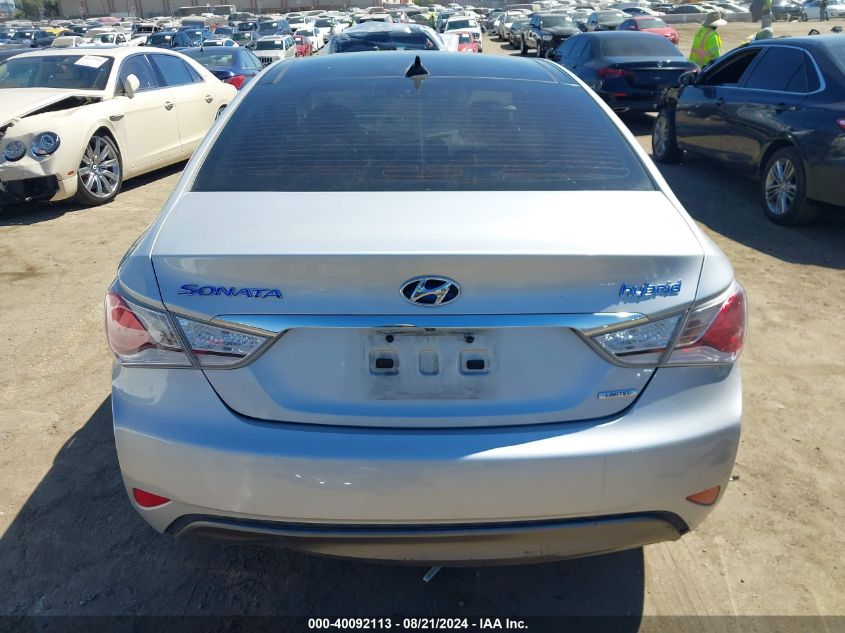 2015 Hyundai Sonata Hybrid Limited VIN: KMHEC4A40FA130008 Lot: 40092113