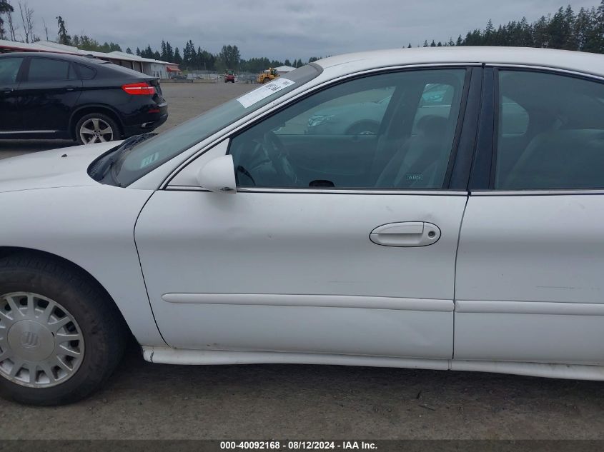 1999 Mercury Sable Gs VIN: 1MEFM50U7XA647089 Lot: 40092168