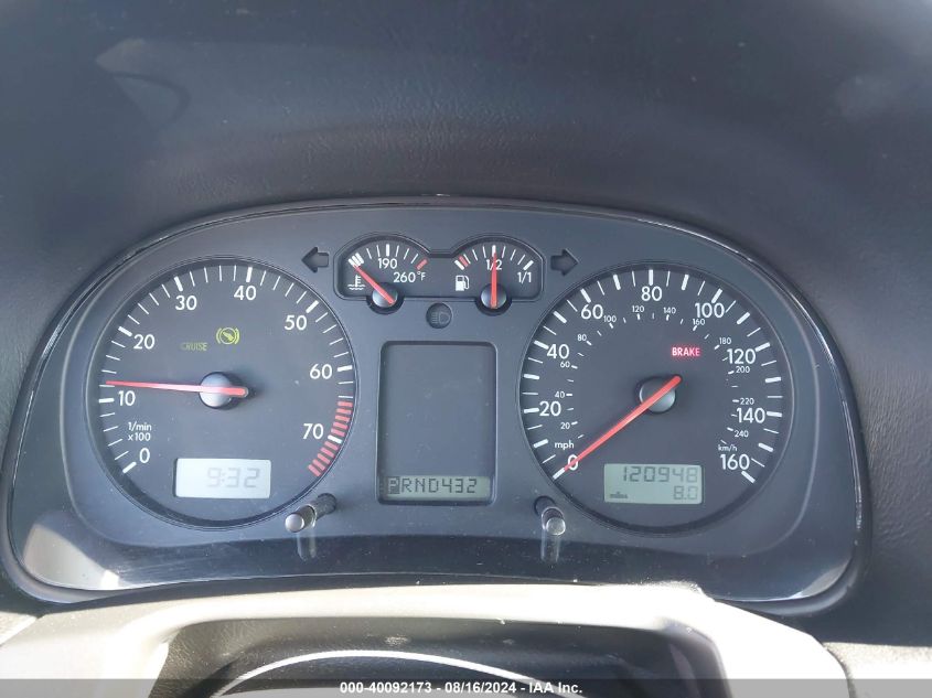 2002 Volkswagen Jetta Gls VIN: 3VWSE69M22M155410 Lot: 40092173