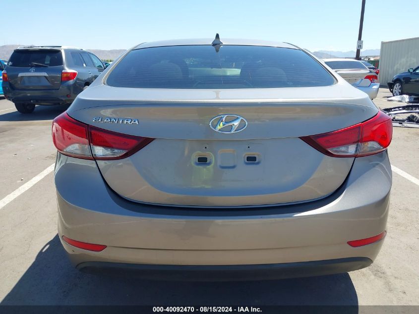 2015 Hyundai Elantra Se VIN: 5NPDH4AEXFH593146 Lot: 40092470