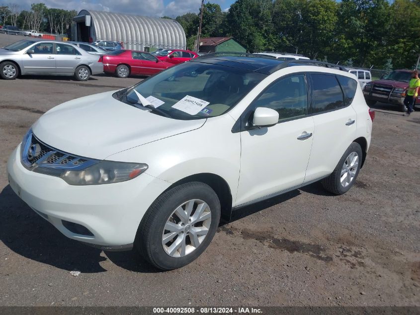 2011 Nissan Murano Sl VIN: JN8AZ1MW6BW154442 Lot: 40938923