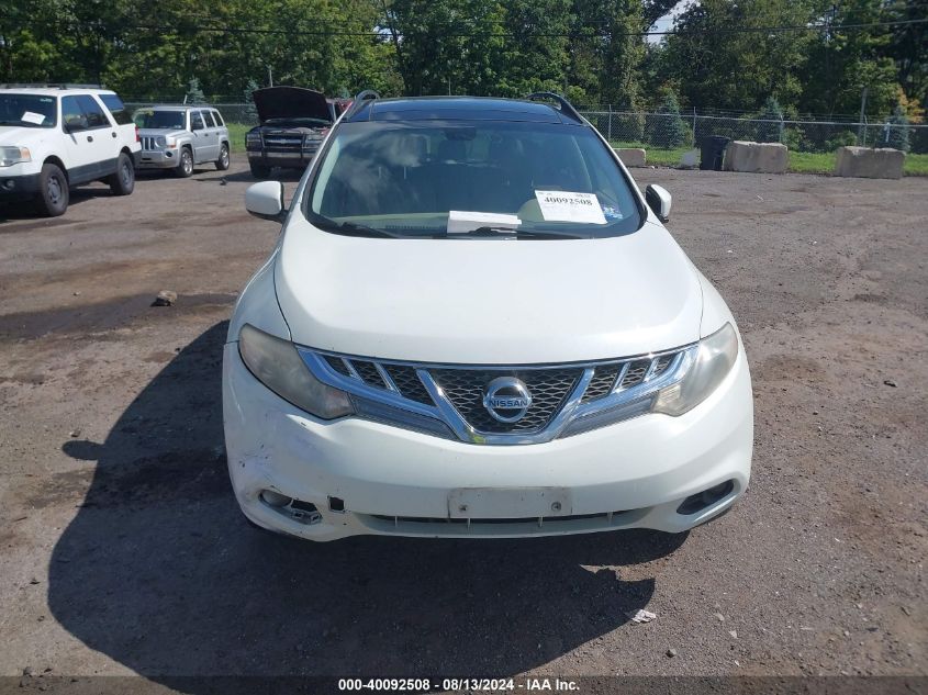 2011 Nissan Murano Sl VIN: JN8AZ1MW6BW154442 Lot: 40938923