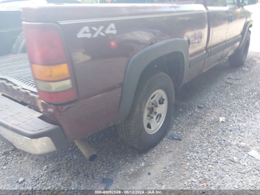 2002 Chevrolet Silverado 1500 Ls VIN: 2GCEK19TX21238240 Lot: 40092559