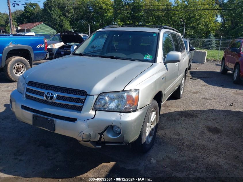 2006 Toyota Highlander Hybrid Limited V6 VIN: JTEEW21A360012445 Lot: 40092561