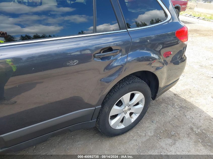 2011 Subaru Outback 2.5I Premium VIN: 4S4BRBCC7B3397980 Lot: 40092735