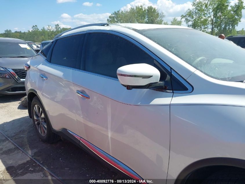 2018 Nissan Murano Sl VIN: 5N1AZ2MG1JN122721 Lot: 40092776