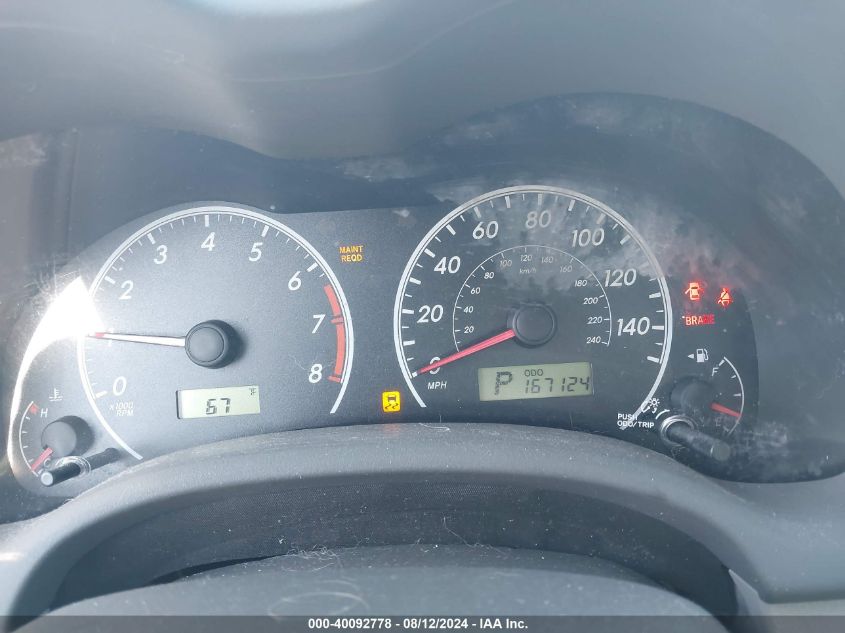 2010 Toyota Corolla Le VIN: 2T1BU4EEXAC381002 Lot: 40092778