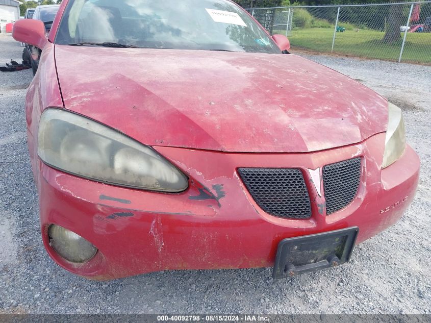 2006 Pontiac Grand Prix VIN: 2G2WP552461253787 Lot: 40092798