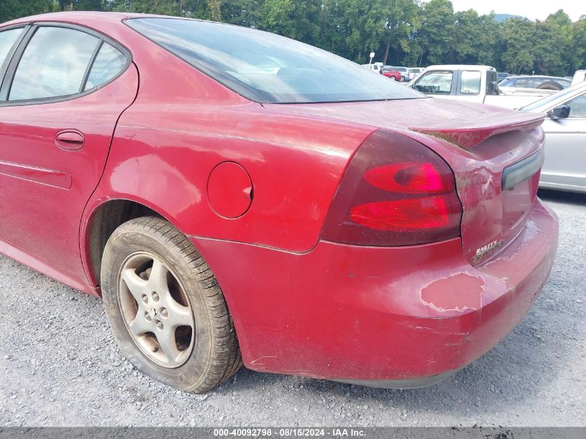 2006 Pontiac Grand Prix VIN: 2G2WP552461253787 Lot: 40092798