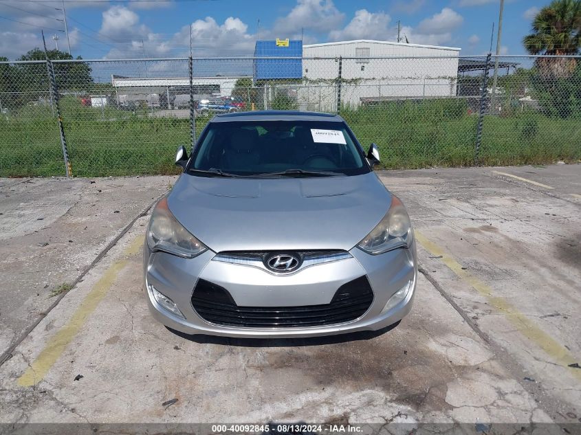 2012 Hyundai Veloster Base W/Gray VIN: KMHTC6AD4CU049395 Lot: 40092845