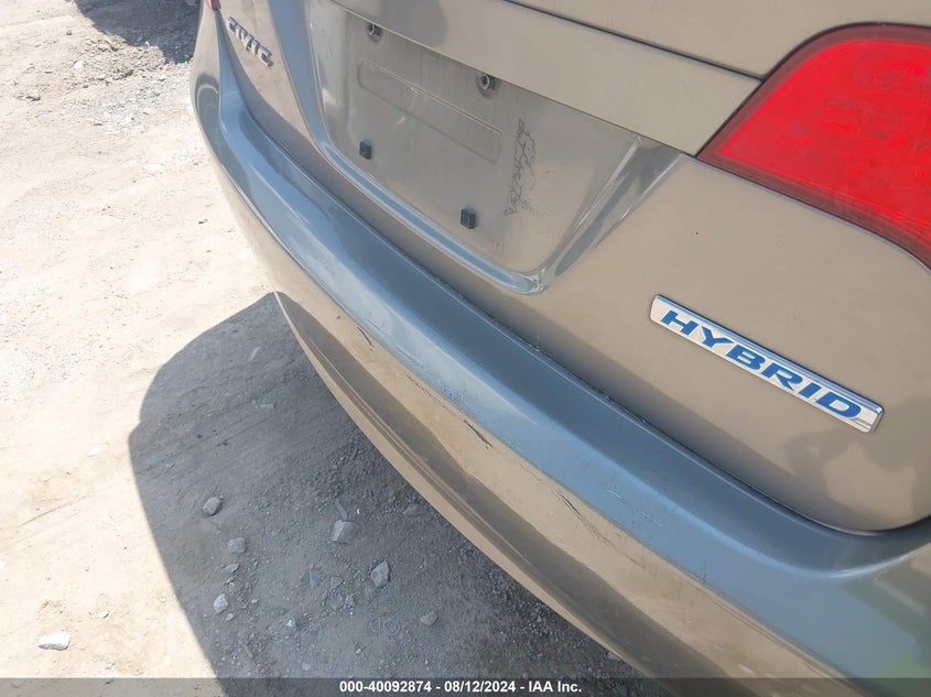 2008 Honda Civic Hybrid Hybrid VIN: JHMFA36218S013601 Lot: 40092874