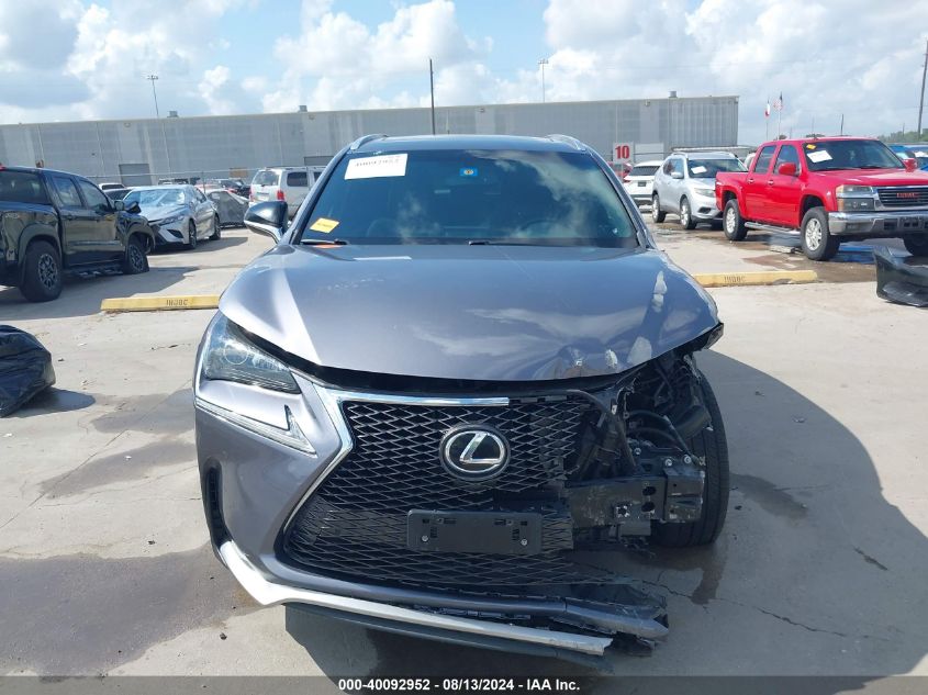 2016 Lexus Nx 200T F Sport VIN: JTJYARBZ2G2041760 Lot: 40092952