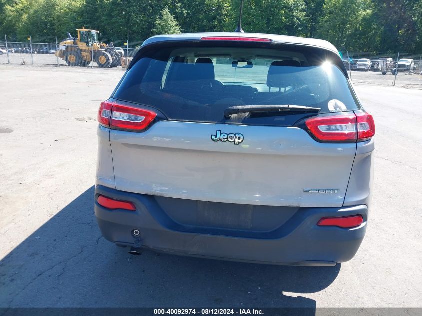 2014 Jeep Cherokee Sport VIN: 1C4PJLAB1EW182826 Lot: 40092974