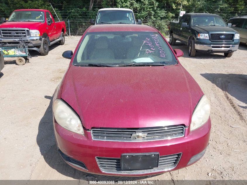 2006 Chevrolet Impala Ltz VIN: 2G1WU581769299549 Lot: 40093088