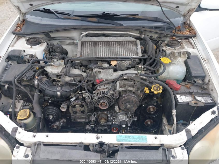 2004 Subaru Impreza Wrx VIN: JF1GD29684G510704 Lot: 40093147