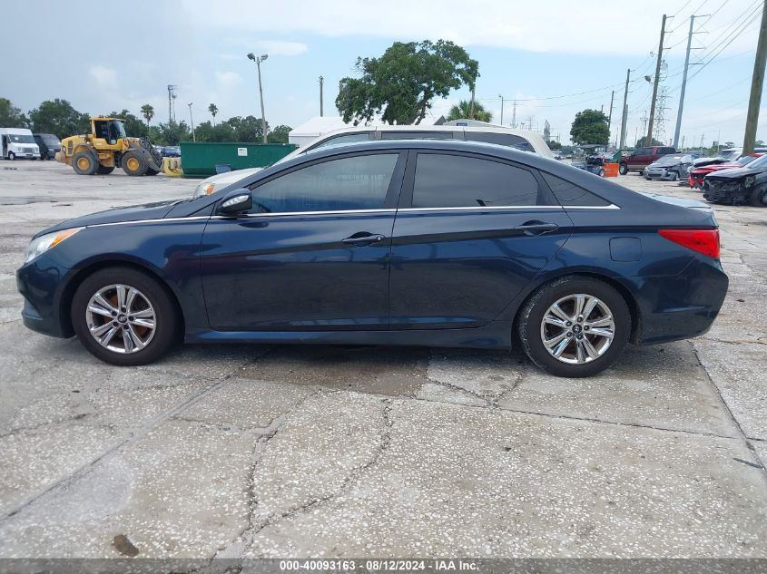 2014 Hyundai Sonata Gls VIN: 5NPEB4AC9EH935009 Lot: 40093163