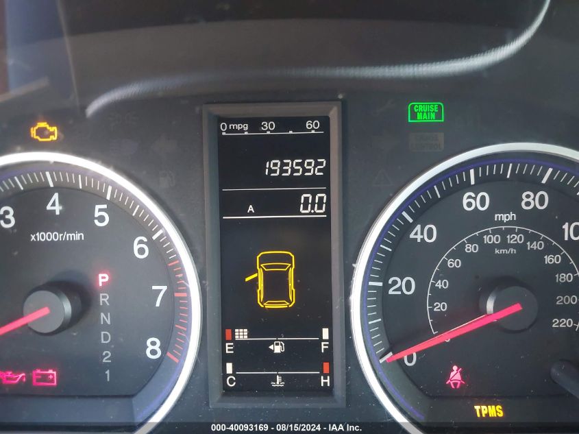 2008 Honda Cr-V Lx VIN: 3CZRE38318G705187 Lot: 40093169