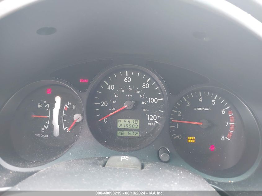 2003 Subaru Forester X VIN: JF1SG63603H725844 Lot: 40093219