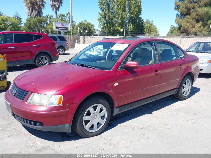 2001 Volkswagen Passat Gls VIN: WVWAC63B01P015988 Lot: 40093237