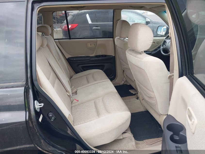 2001 Toyota Highlander V6 VIN: JTEHF21A210011065 Lot: 40093339