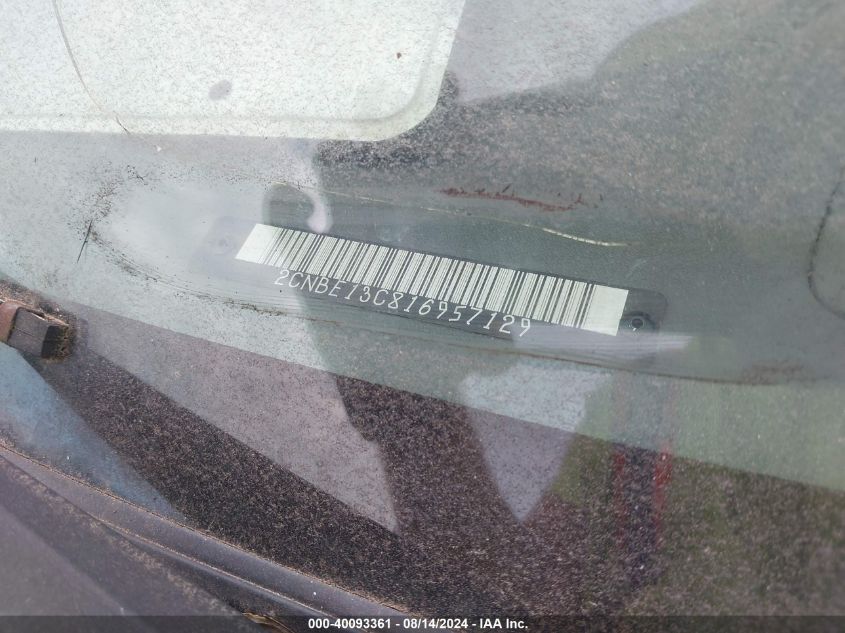 2001 Chevrolet Tracker Hard Top Base VIN: 2CNBE13C816957129 Lot: 40093361