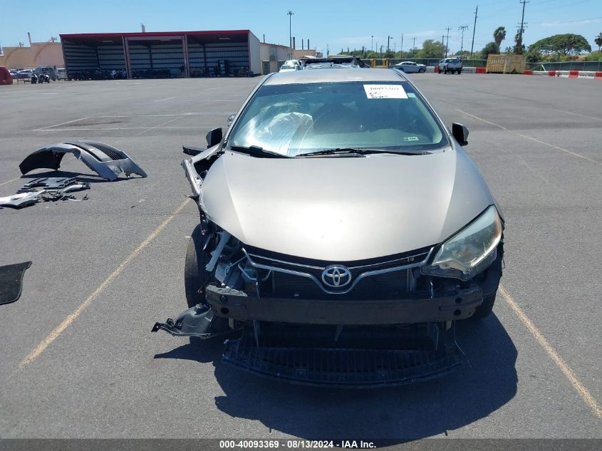 2014 Toyota Corolla Le Eco/Le Eco Plus/Le Eco Premium VIN: 5YFBPRHE5EP070776 Lot: 40093369