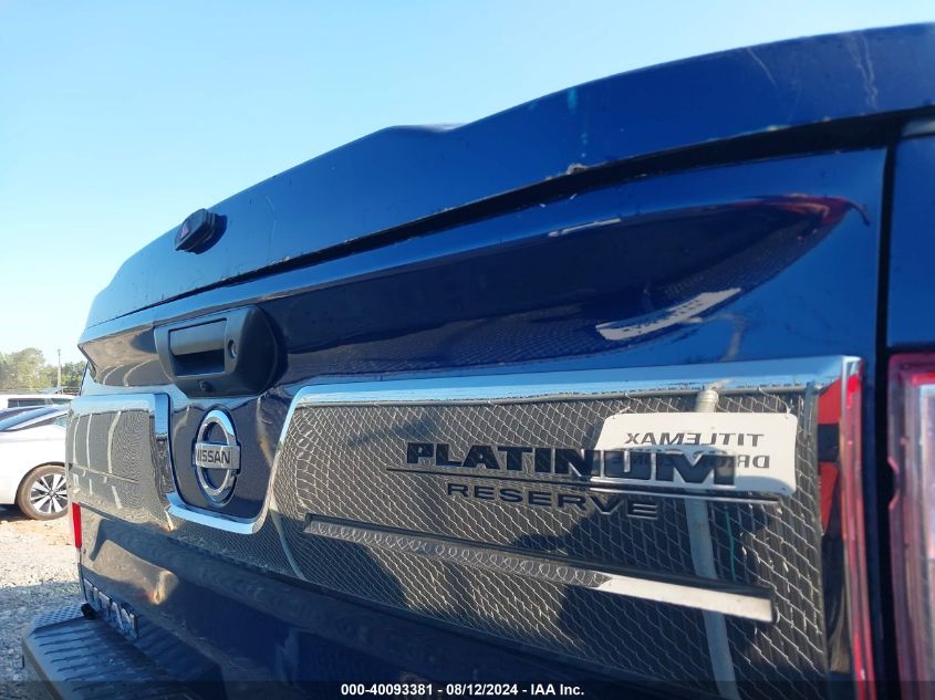 2018 Nissan Titan Platinum Reserve VIN: 1N6AA1E61JN503848 Lot: 40093381