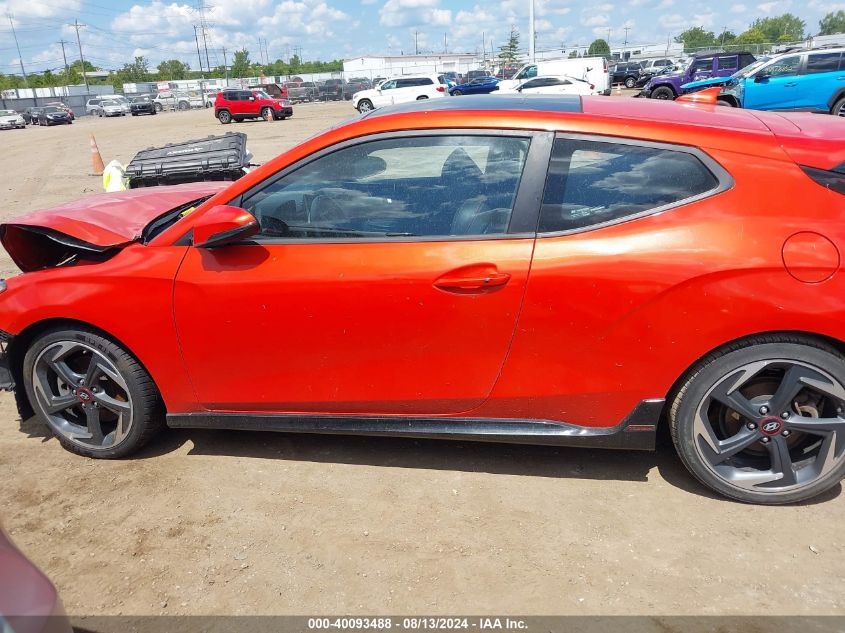 2020 Hyundai Veloster Turbo VIN: KMHTH6AB3LU024889 Lot: 40093488