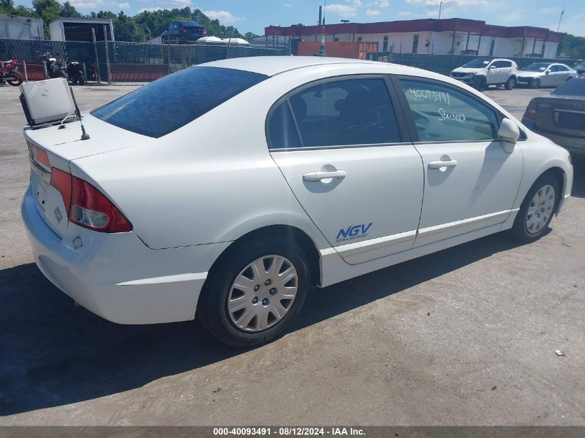 2009 Honda Civic Gx VIN: 1HGFA46519L000068 Lot: 40093491