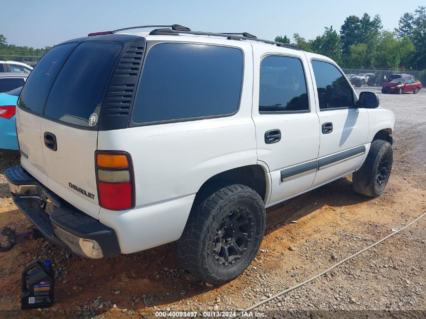 2004 Chevrolet Tahoe Ls VIN: 1GNEC13V24R120028 Lot: 40093497