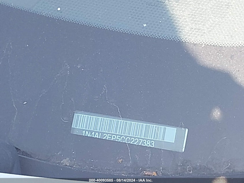 1N4AL2EP5CC227383 2012 Nissan Altima 2.5 S