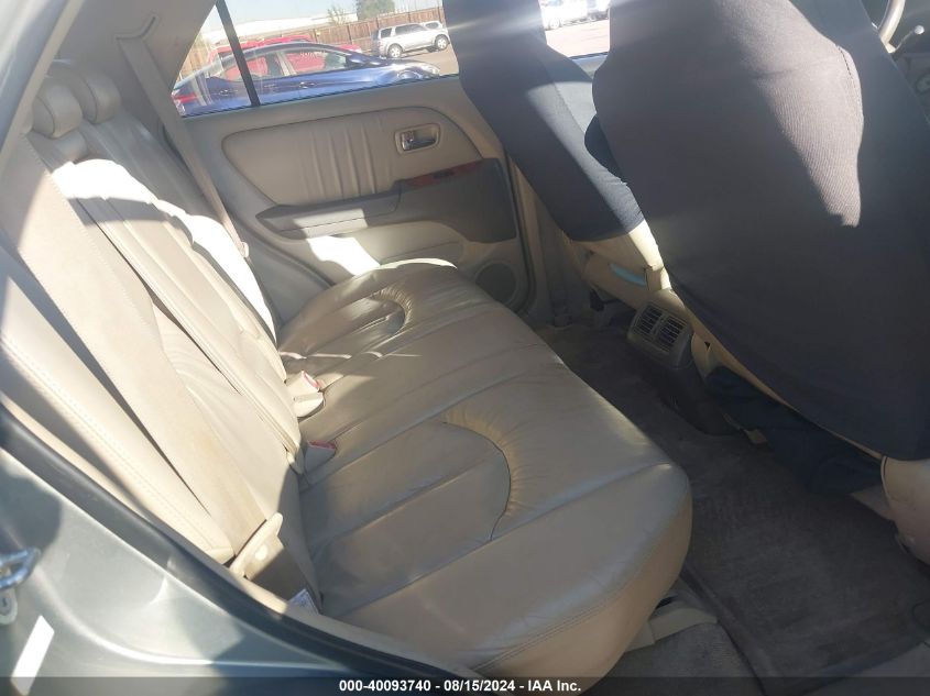 2002 Lexus Rx 300 300 VIN: JTJGF10U620140317 Lot: 40093740