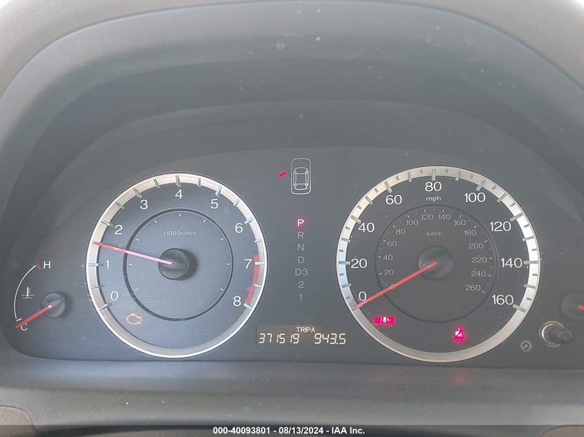 2010 Honda Accord 2.4 Lx-P VIN: 1HGCP2F44AA093942 Lot: 40093801