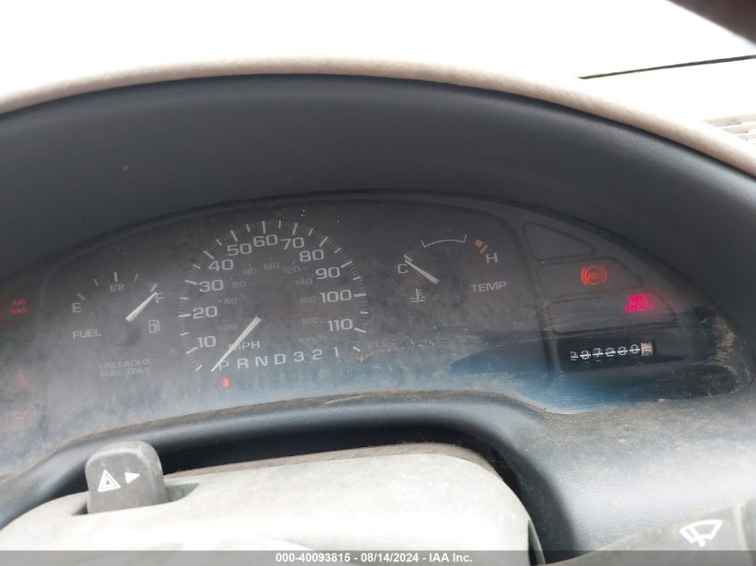 1998 Chevrolet Cavalier Base Cmi VIN: 3G1JC1249WS830035 Lot: 40093815