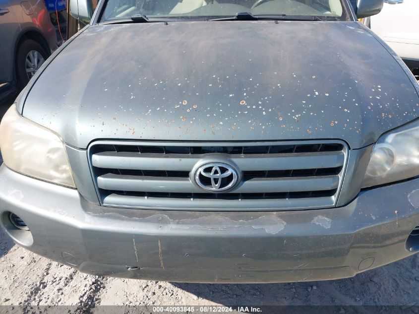 2004 Toyota Highlander VIN: JTEGD21A740089377 Lot: 40093845