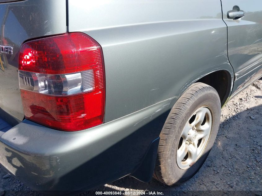 2004 Toyota Highlander VIN: JTEGD21A740089377 Lot: 40093845