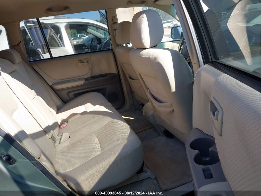 2004 Toyota Highlander VIN: JTEGD21A740089377 Lot: 40093845