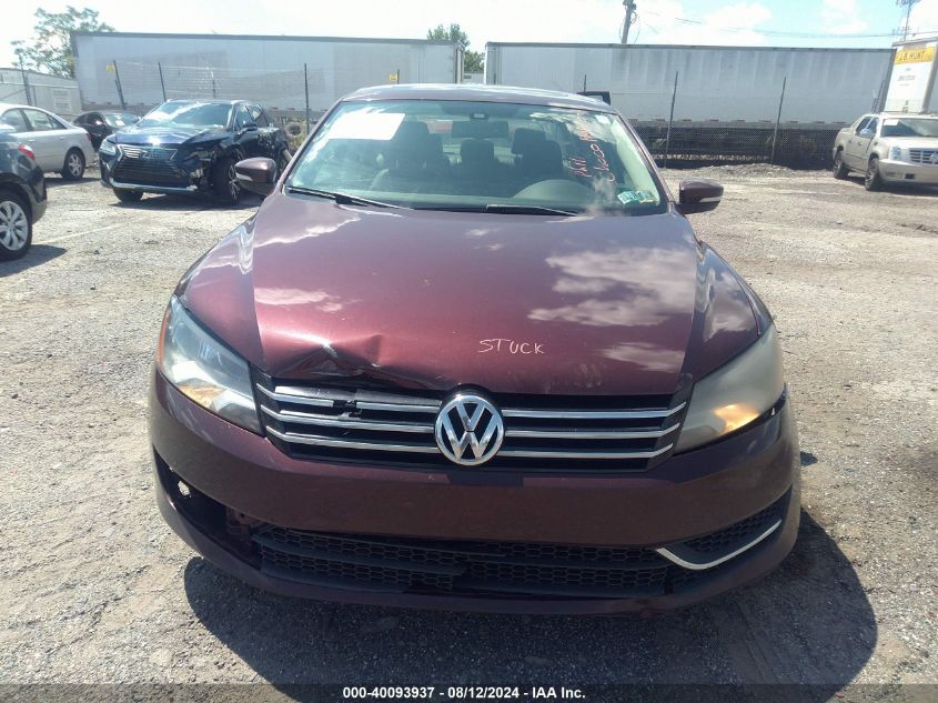 2013 Volkswagen Passat 2.5L Se VIN: 1VWBP7A31DC024315 Lot: 40093937