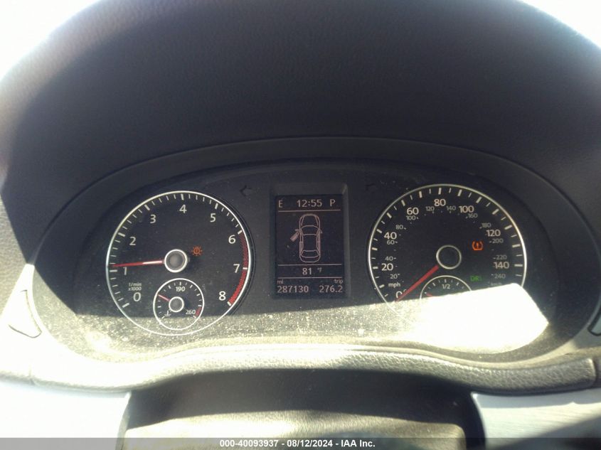 2013 Volkswagen Passat 2.5L Se VIN: 1VWBP7A31DC024315 Lot: 40093937