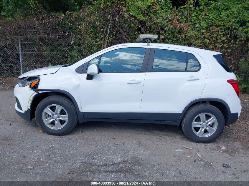 2019 Chevrolet Trax Ls VIN: 3GNCJNSBXKL261851 Lot: 40093958