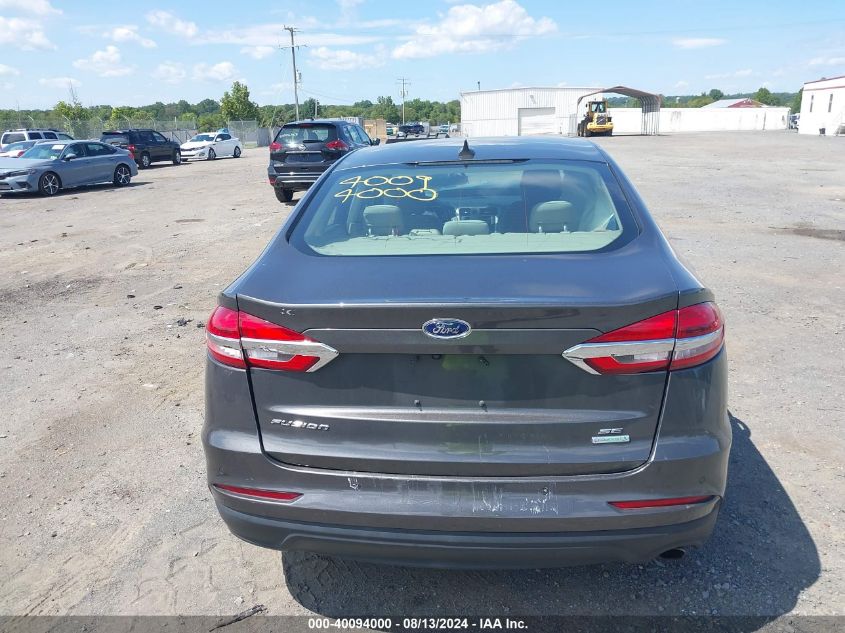 2019 Ford Fusion Se VIN: 3FA6P0HD9KR145740 Lot: 40094000